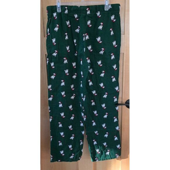 Old Navy Mens Green Pug Print Pajama Pants Large Relaxed Fit 34x30 - Picture 2 of 6